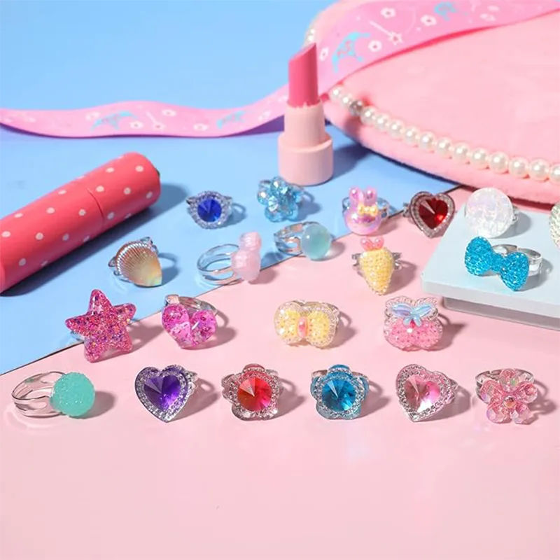 Acrylic Diamond Kid Ring