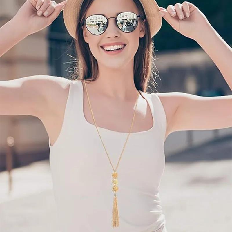 Women Fashion Sweater Necklace